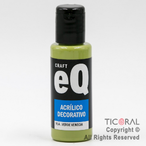 ACRIL.DECOR.EQ 914 VERDE VENECIA 50ML X 6 UNIDADES